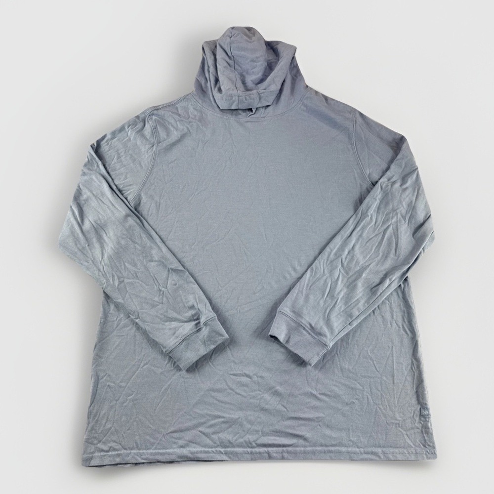 Soft Serve Hoodie Mens XL Blue Organic Pullover Sweatshirt Sweater Stretch Comfy